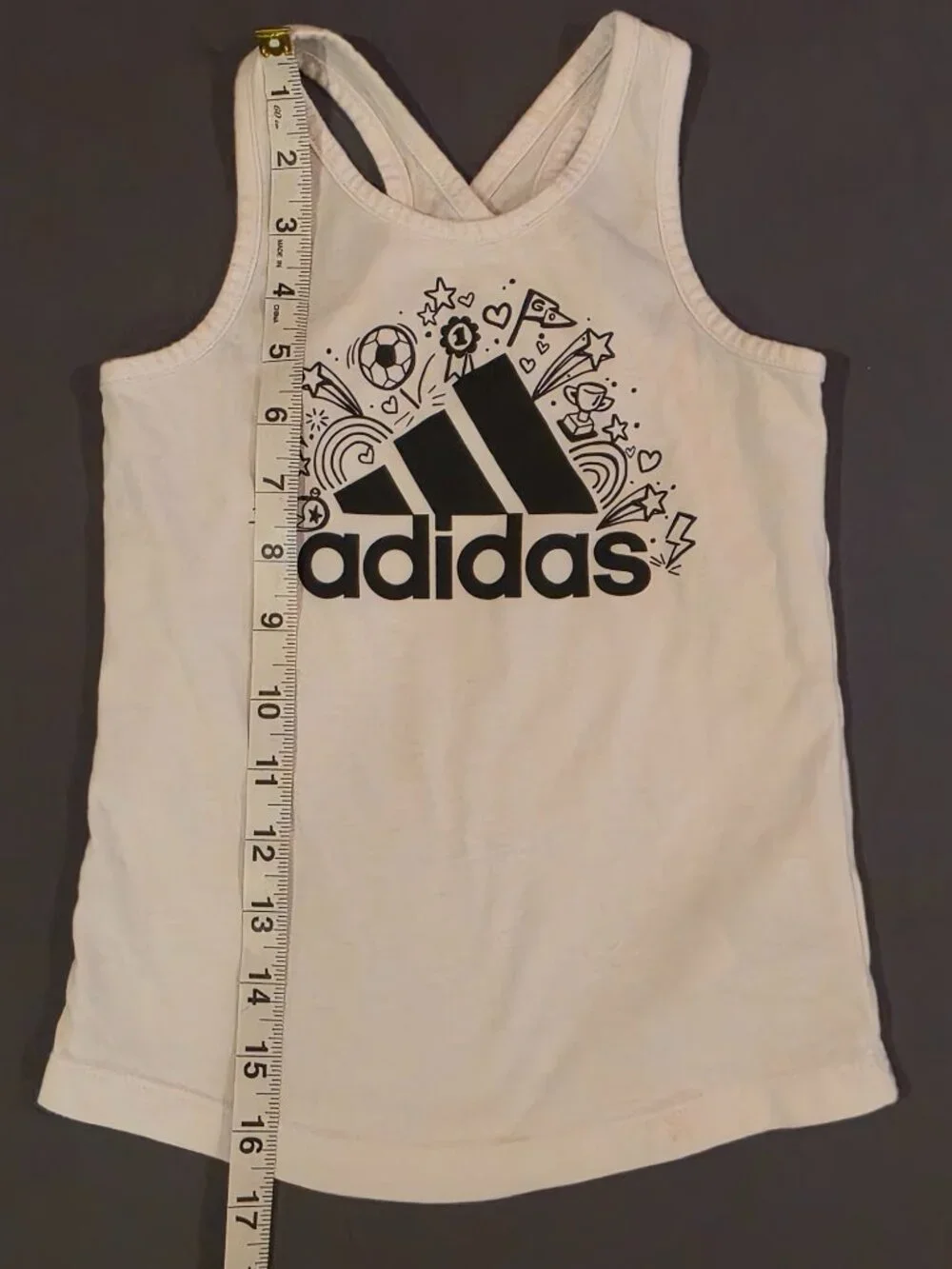 Adidas Girls Size 4 Tank Top/Shorts Set